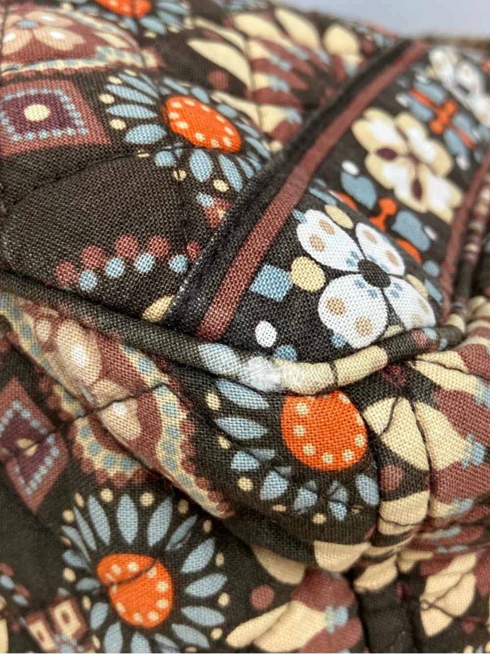 Vera Bradley Set Shoulder Bag Purse & Wallet Brown Floral Pattern - Picture 4 of 16